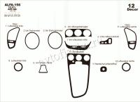 Alfa Romeo 156 1997-2002 декоративные накладки (отделка салона) под дерево, карбон, алюминий