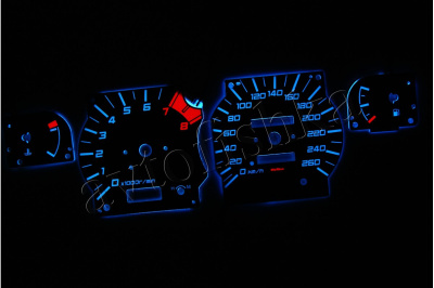 Nissan 200SX S14 и Silvia 1993-1996 светодиодные шкалы (циферблаты) на панель приборов - дизайн 2