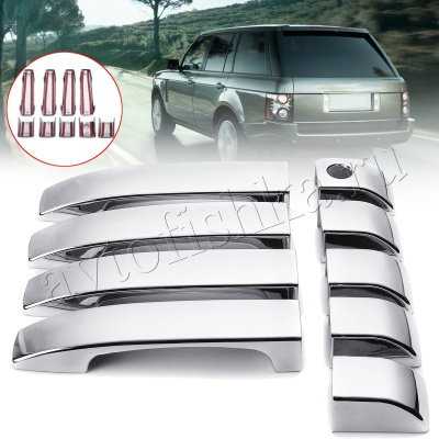 Range Rover Vogue 3 (02-13) накладки на ручки дверей из нержавеющей стали, 4 шт.